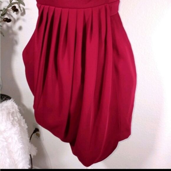 FOREVER 21 STRAPLESS WINE DRESS SZ. XS EUC - Picture 4 of 8